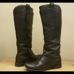 Frye Paige boots dark brown